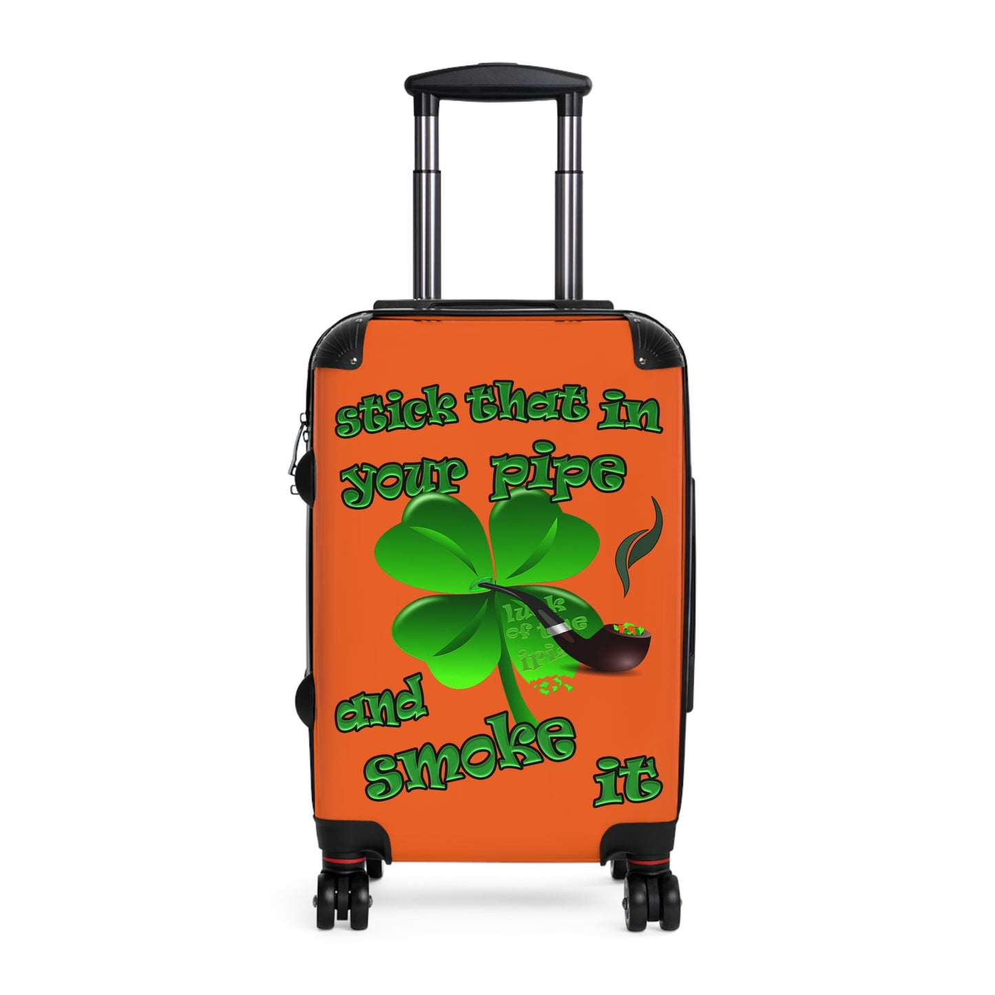 stick that in your pipe and smoke it - Suitcase (orange)