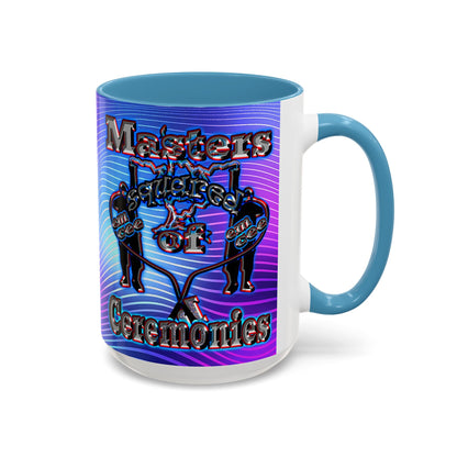em cee squared - Accent Mug (purple wave)