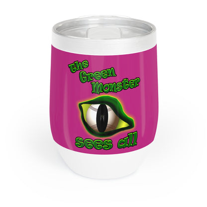 green monster - Chill Wine Tumbler (pink)