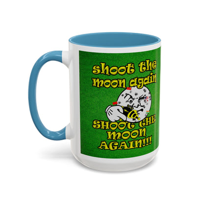 shoot the moon again - Accent Mug (green turf)