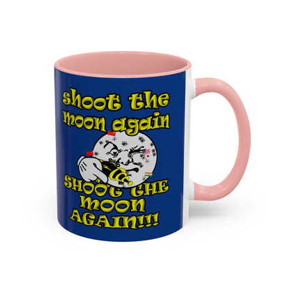 shoot the moon again - Accent Mug (dark blue)