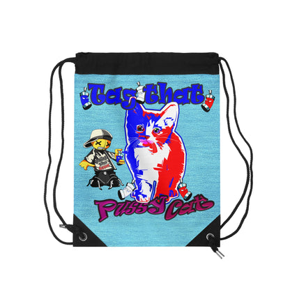 tag that - Drawstring Bag (faded blue)