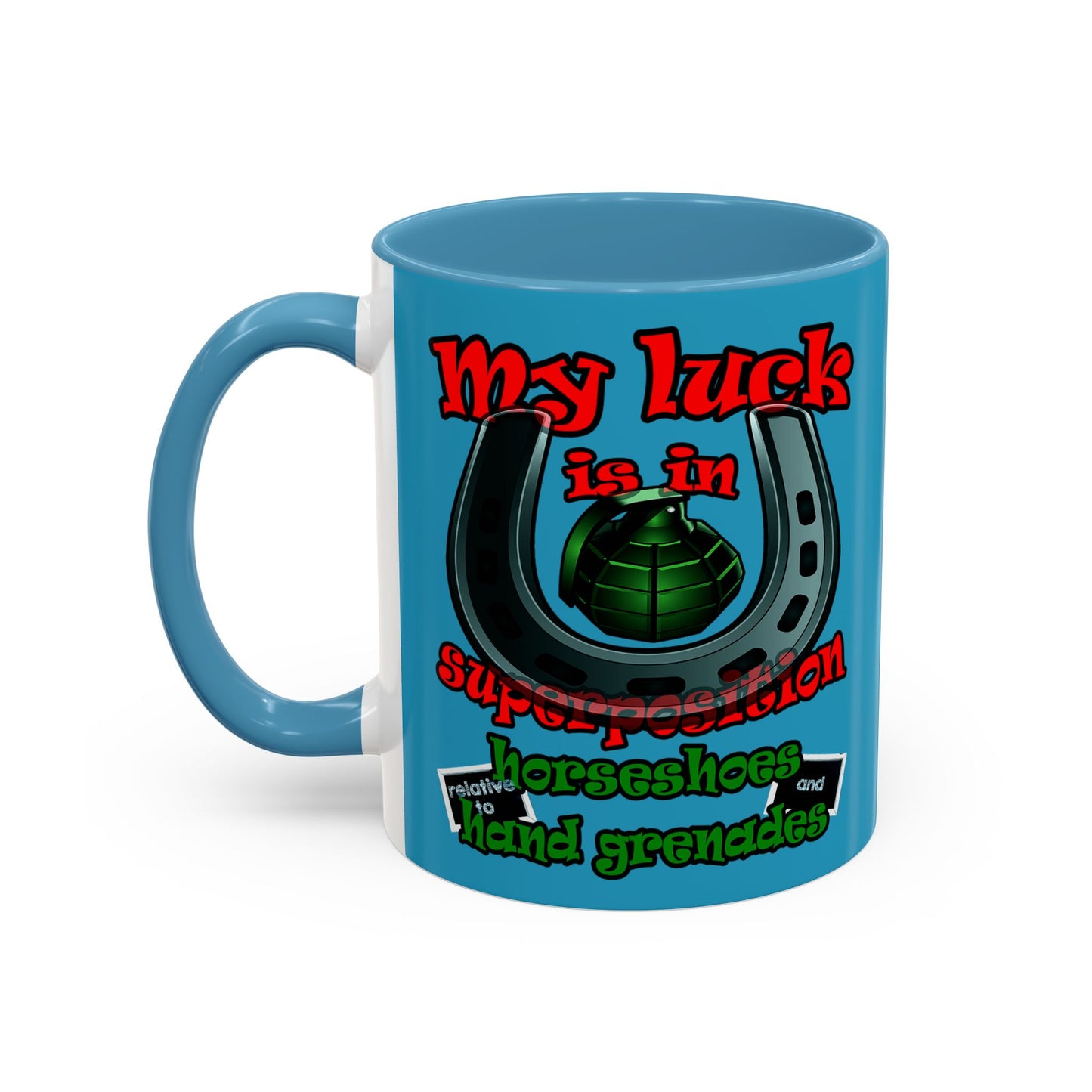 my luck - Accent Mug (turquoise)