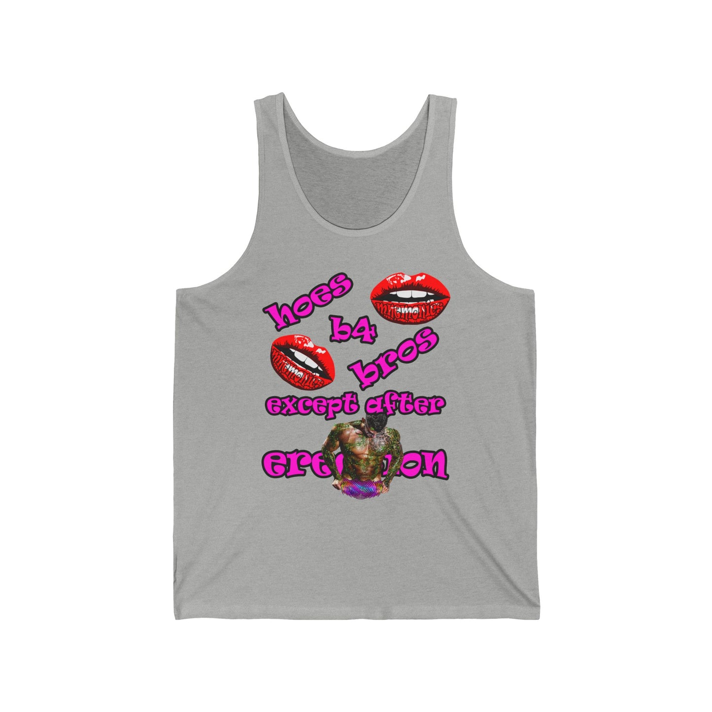 hoes b4 bros - Unisex Jersey Tank