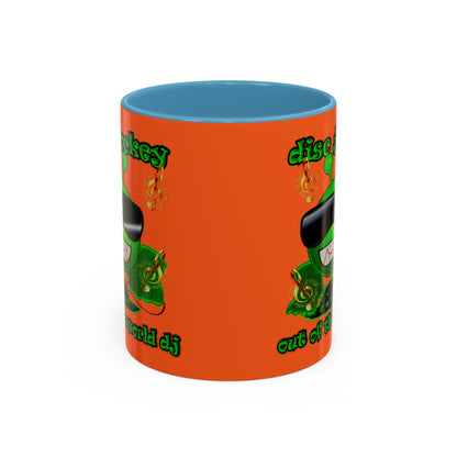 disc jockey - Accent Mug (orange)
