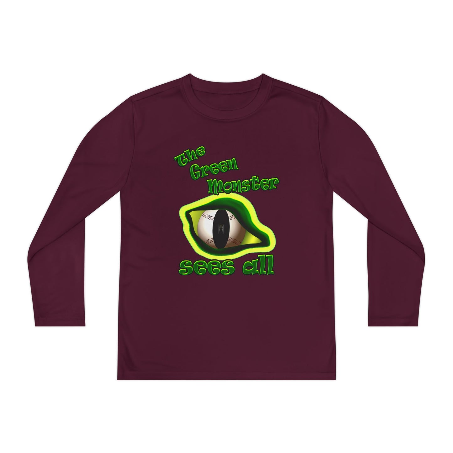 green monster - Youth Long Sleeve Competitor Tee