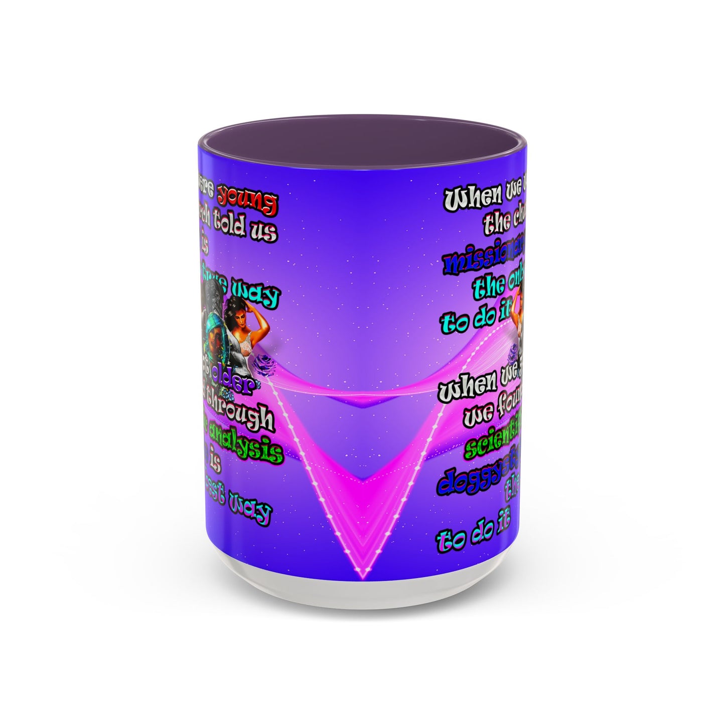 doggystyle - Accent Mug (purple-pink wave)