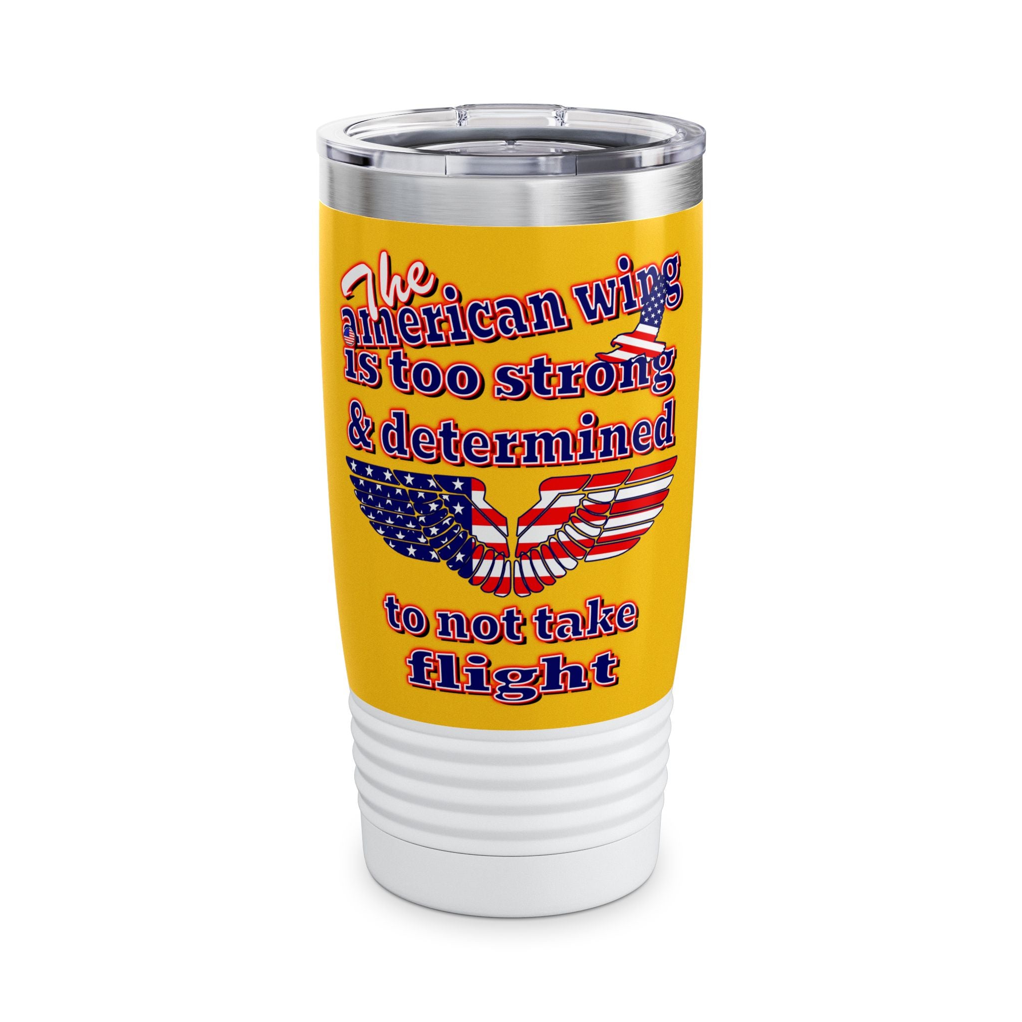 american wing - Ringneck Tumbler, 20oz (yellow)