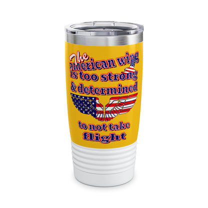 american wing - Ringneck Tumbler, 20oz (yellow)