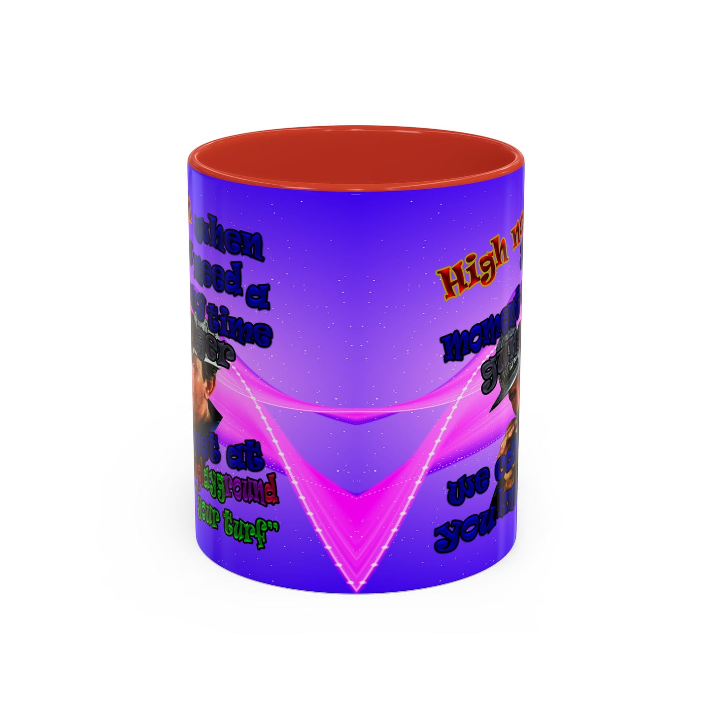 high noon - Accent Mug (purple-pink wave)