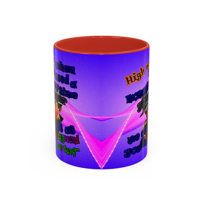 high noon - Accent Mug (purple-pink wave)
