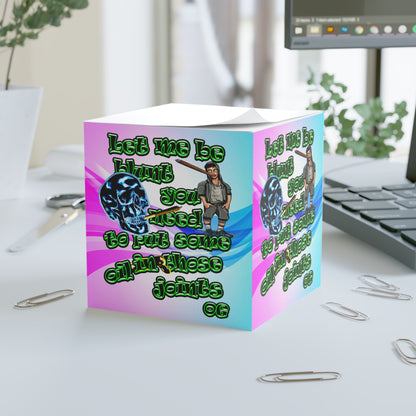 og - note cube (light blue-pink wave)
