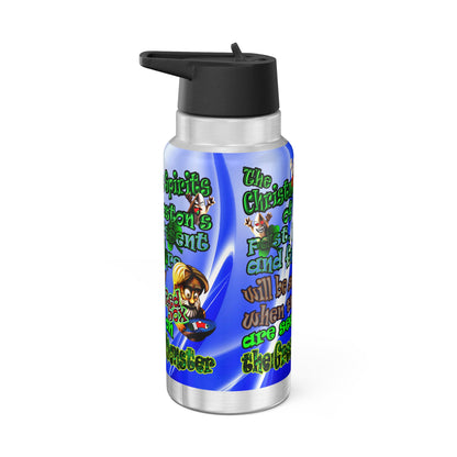 christmas spirits of boston - Gator Tumbler, 32oz  (blue-white wave)