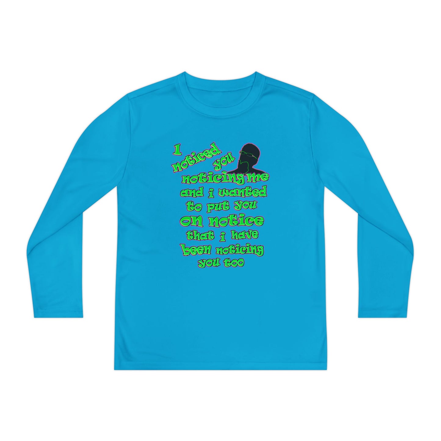 noticed you noticing - Youth Long Sleeve Competitor Tee