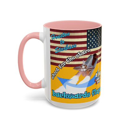shoot for the stars - Accent Mug (yellow)
