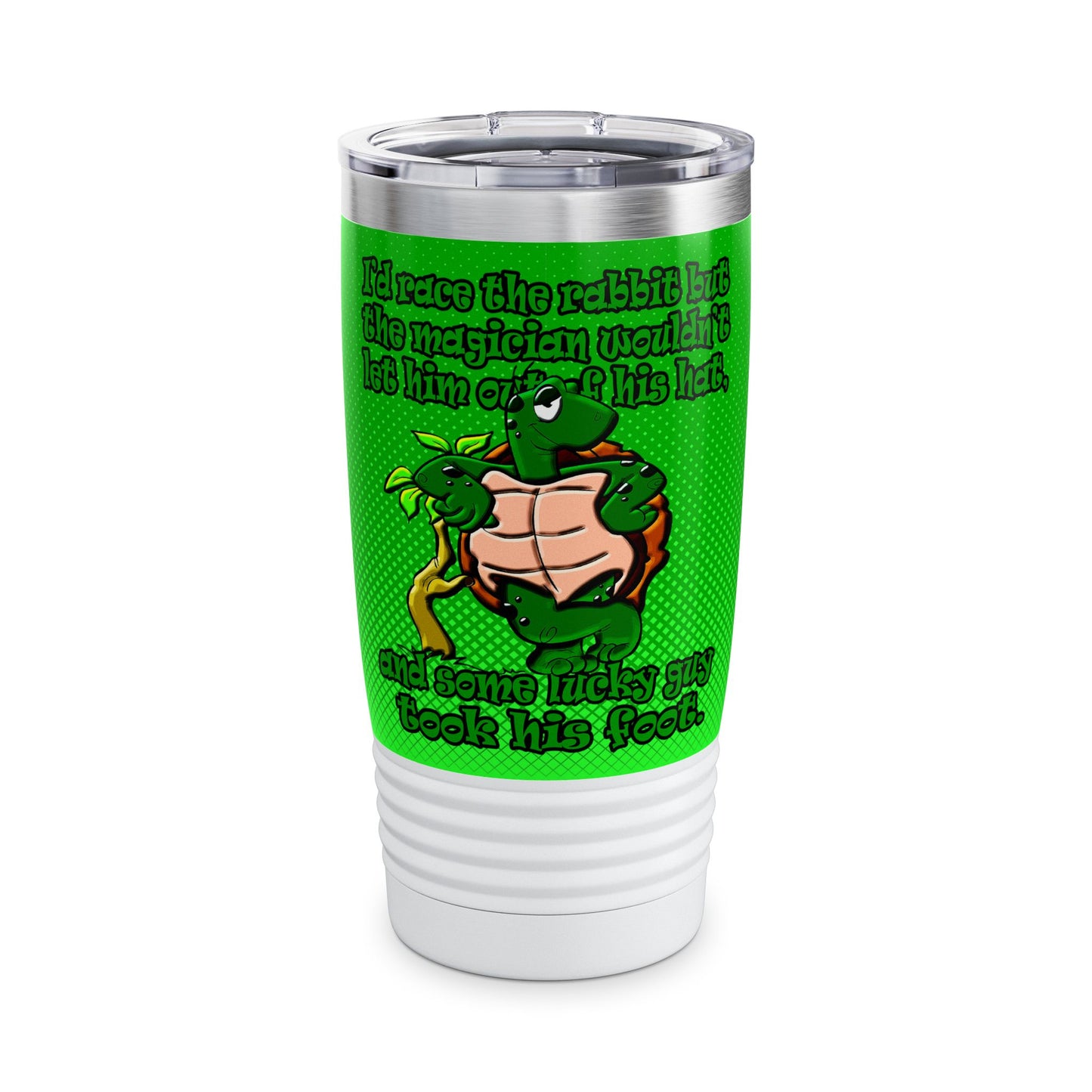 turtle race - Ringneck Tumbler, 20oz (logo green)