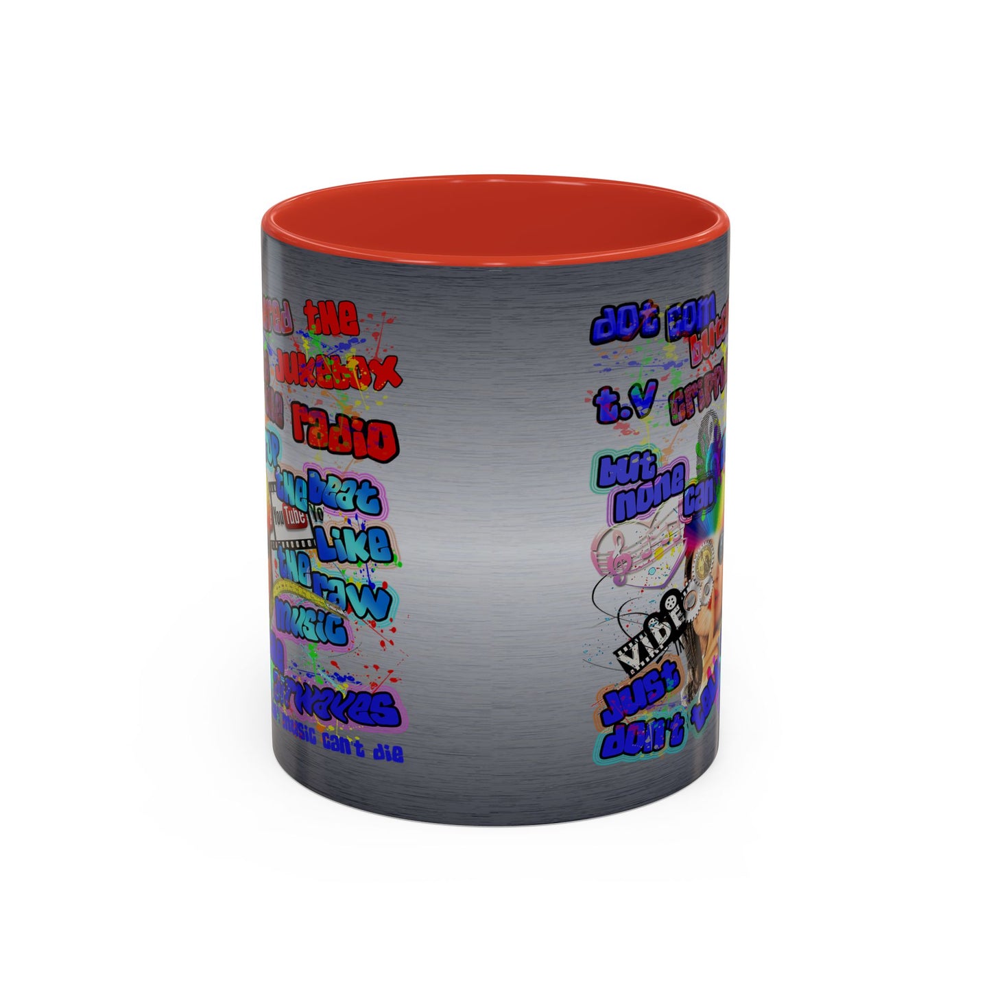 drop the beat - Accent Mug (brushed nickel)