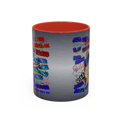 drop the beat - Accent Mug (brushed nickel)