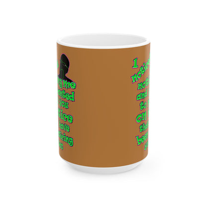 noticed you noticing - White Mug (light brown)