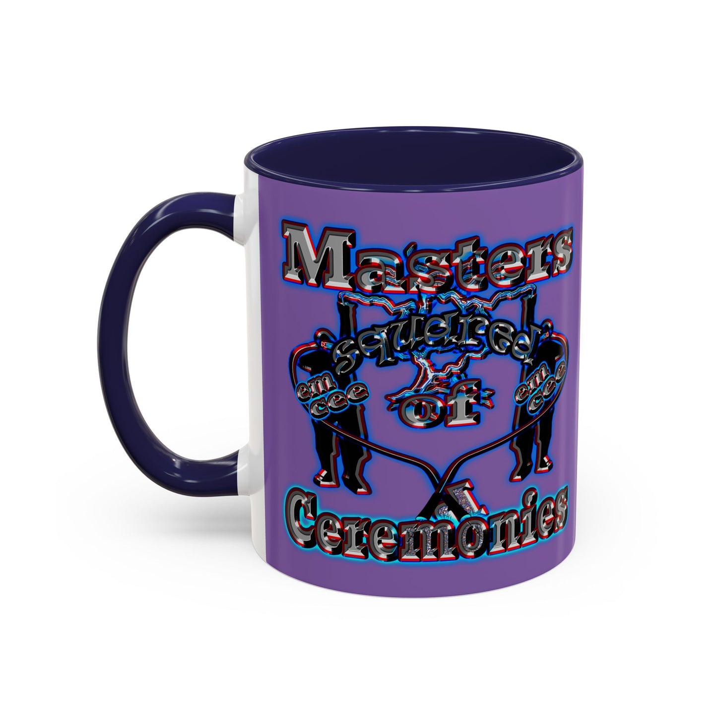 em cee squared - Accent Mug (light purple)