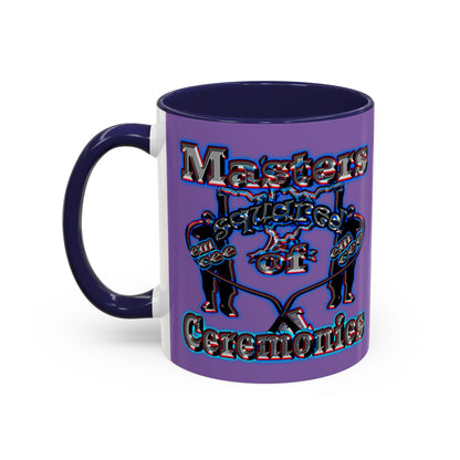 em cee squared - Accent Mug (light purple)