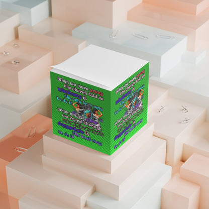doggystyle - note cube (logo green)