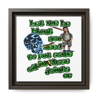 og - framed canvas art (white)