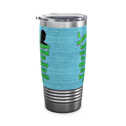 noticed you noticing - Ringneck Tumbler, 20oz (faded blue)