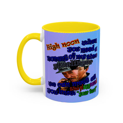 high noon - Accent Mug (light blue-purple wave)