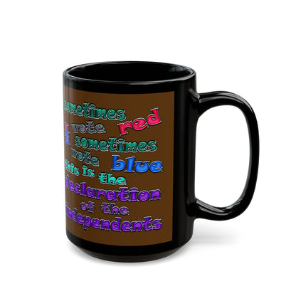 declaration of the independents - Black Mug (brown)