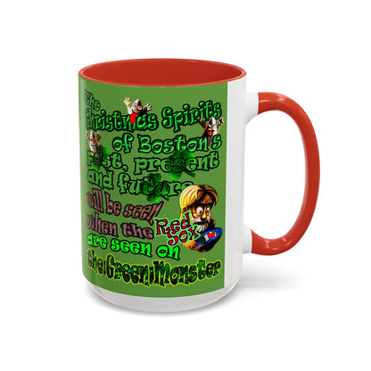 christmas spirits of boston - Accent Mug (green)