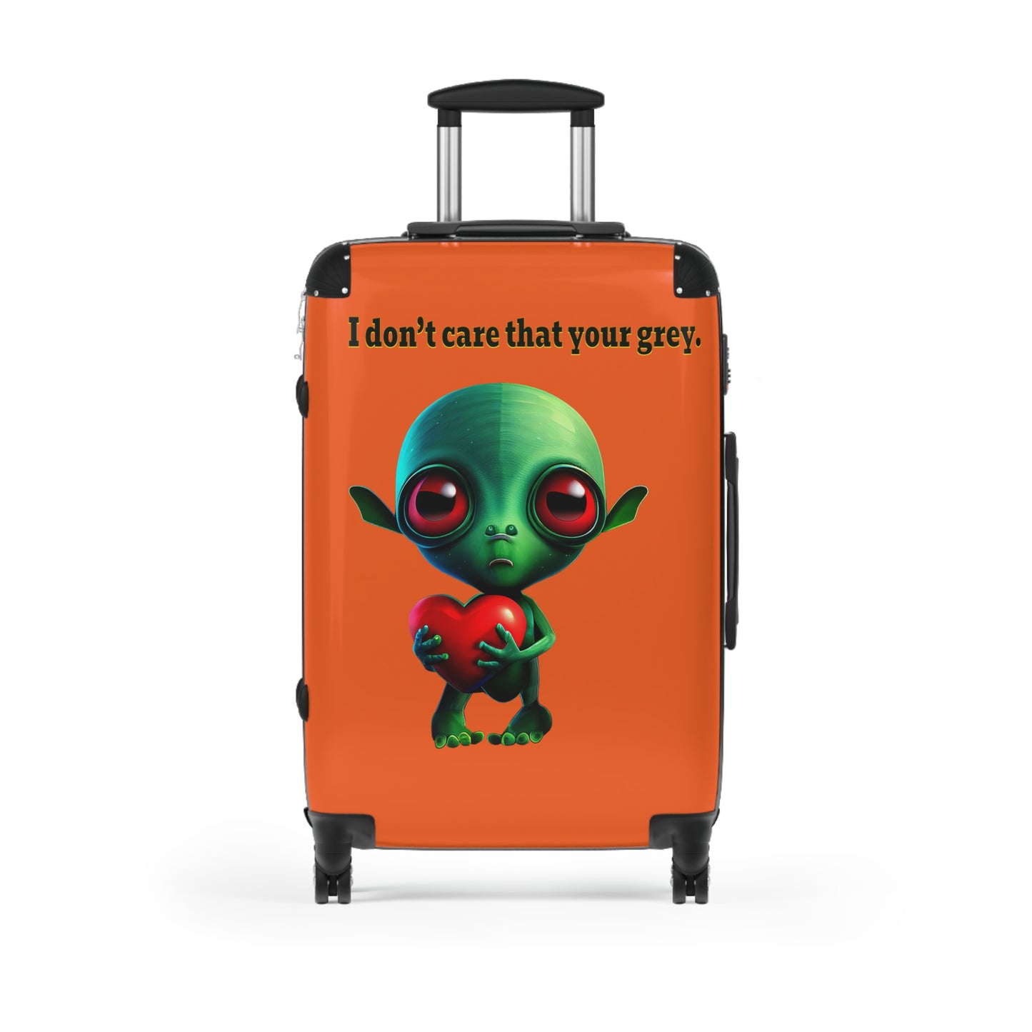 I don't care that your grey - Suitcase (orange)