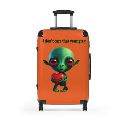 I don't care that your grey - Suitcase (orange)