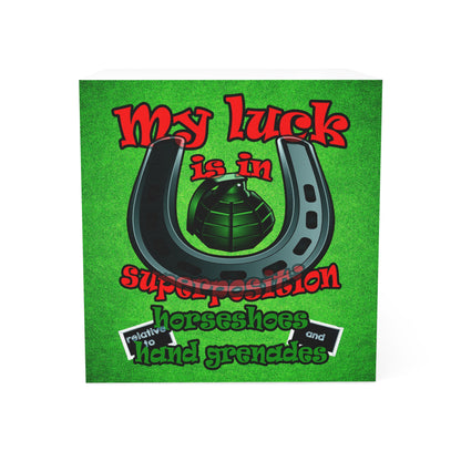my luck - note cube (green turf)