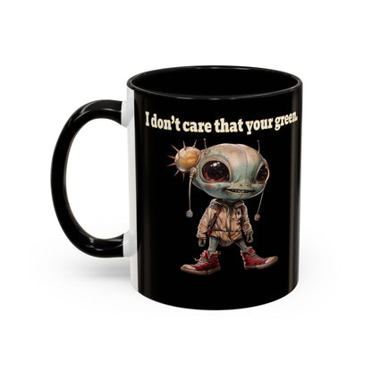 I don't care that your grey - Accent Mug (black)