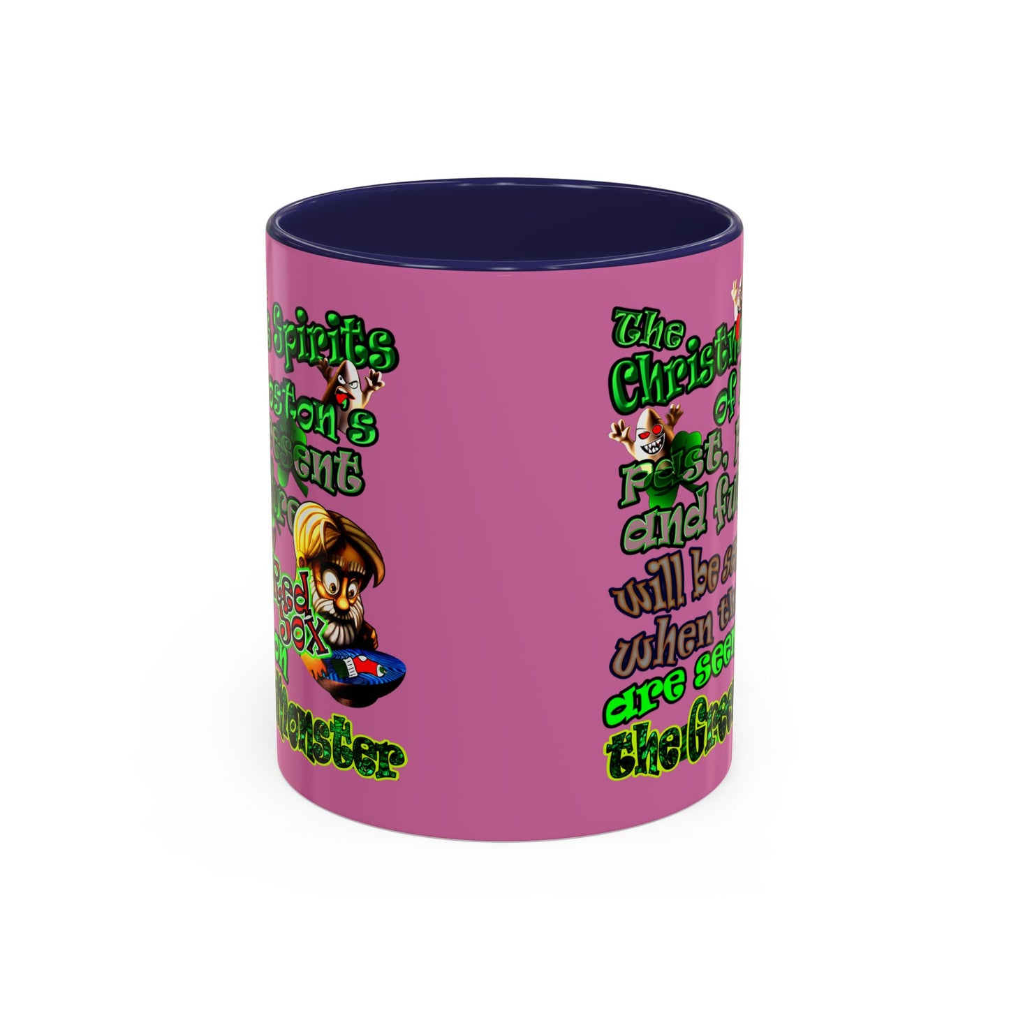 christmas spirits of boston - Accent Mug (light pink)