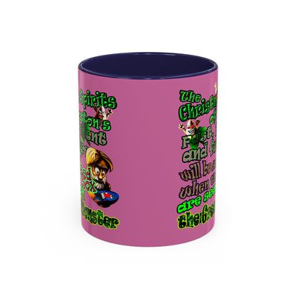 christmas spirits of boston - Accent Mug (light pink)