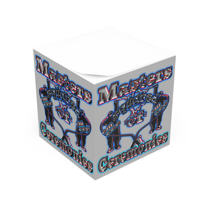 em cee squared - note cube (light grey)