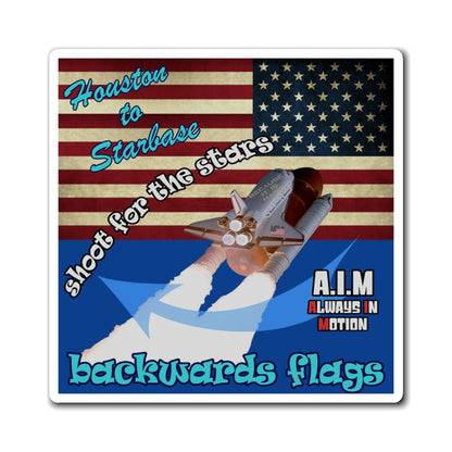 shoot for the stars - Magnets - (dark blue)