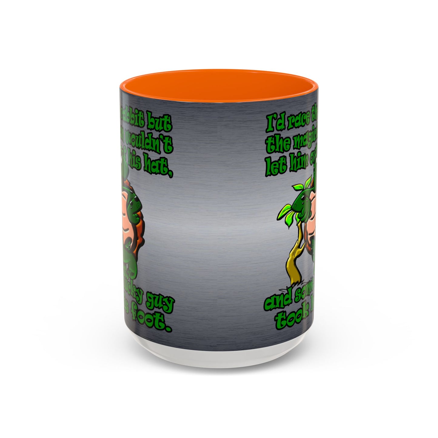 turtle race - Accent Mug (brushed nickel)