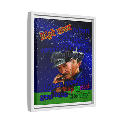 high noon - framed canvas art ('snoops' background)