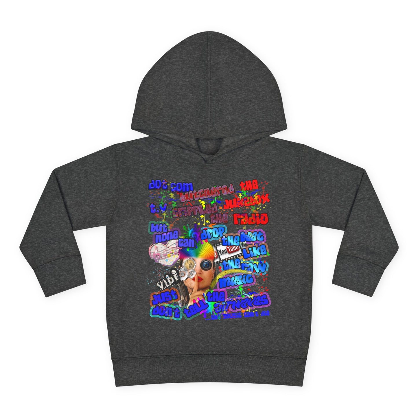 drop the beat - Toddler Pullover Fleece Hoodie