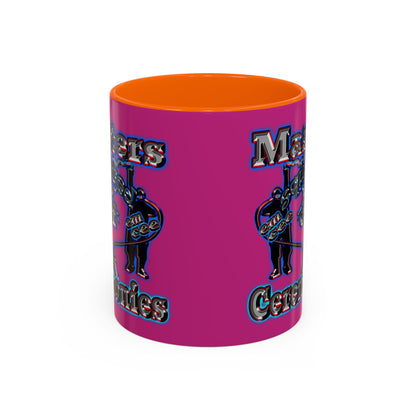 em cee squared - Accent Mug (pink)