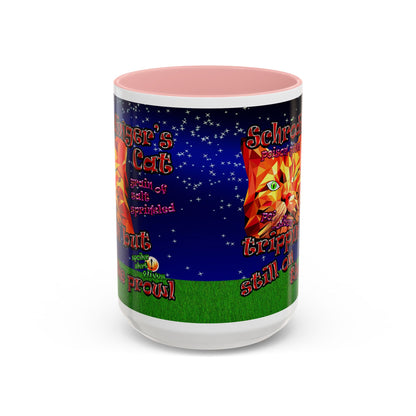 schrodinger's cat - Accent Mug ('snoops' background)