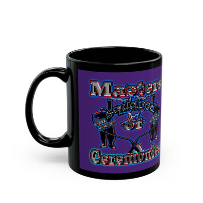 em cee squared - Black Mug (purple)