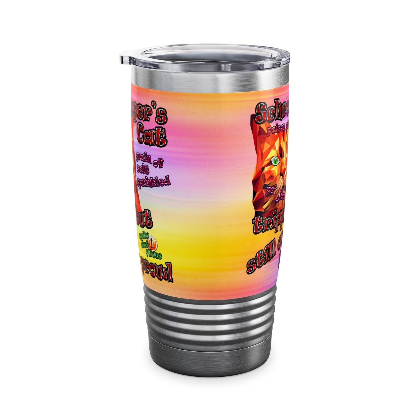 schrodinger's cat - Ringneck Tumbler, 20oz (color blur)