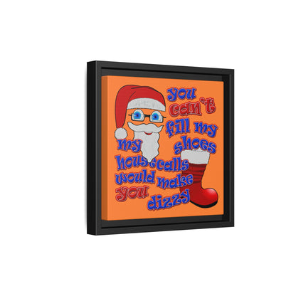 santa's shoes - framed canvas art (crusta)