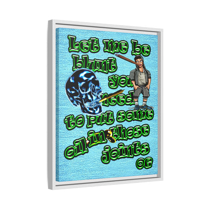 og - framed canvas art (faded blue)