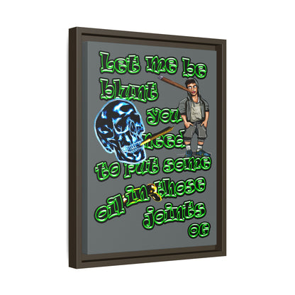og - framed canvas art (dark grey)