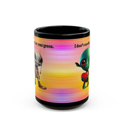 I don't care that your grey - Black Mug (color blur)